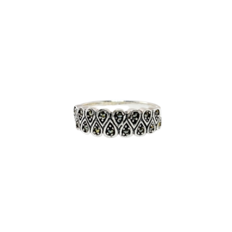 JSAJ MARCASITE BAND RING