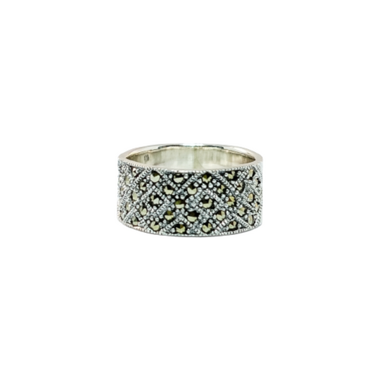 JSAJ MARCASITE BUTTERFLY BAND RING