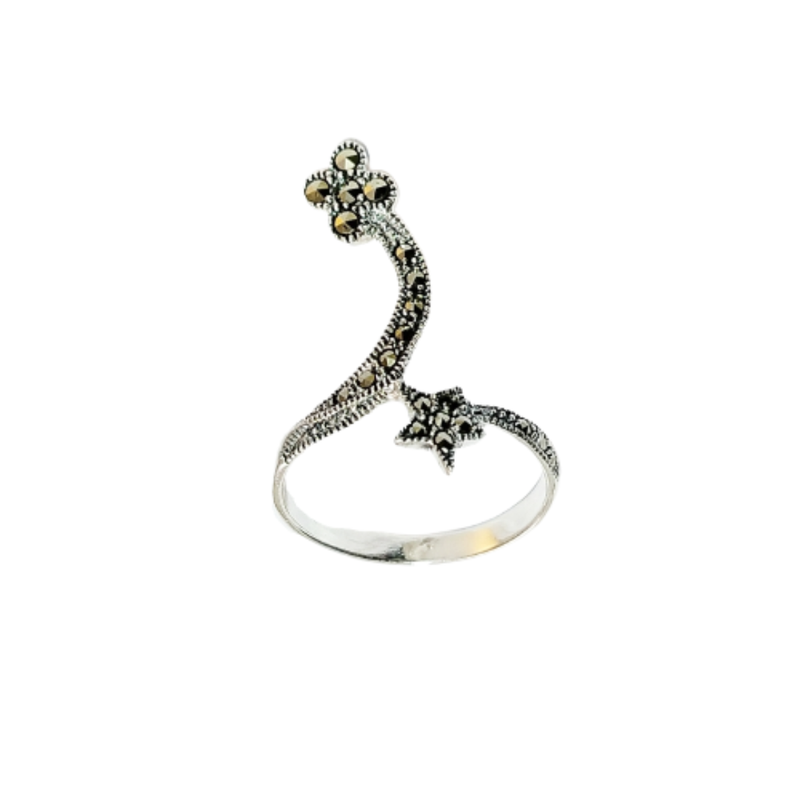 JSAJ MARCASITE SNAKE RING