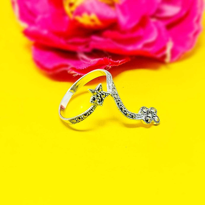 JSAJ MARCASITE SNAKE RING