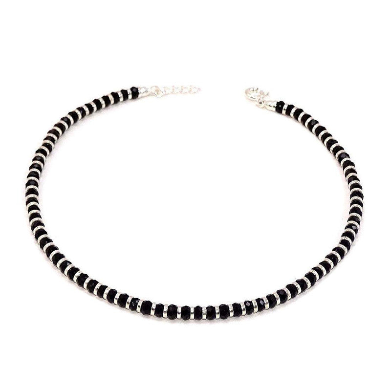 JSAJ Silver 925 Sterling Silver NAJARIYA Anklet SINGLE PC for Womens Girls handmade Anklet Payal
