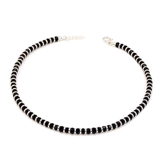 JSAJ Silver 925 Sterling Silver NAJARIYA Anklet SINGLE PC for Womens Girls handmade Anklet Payal