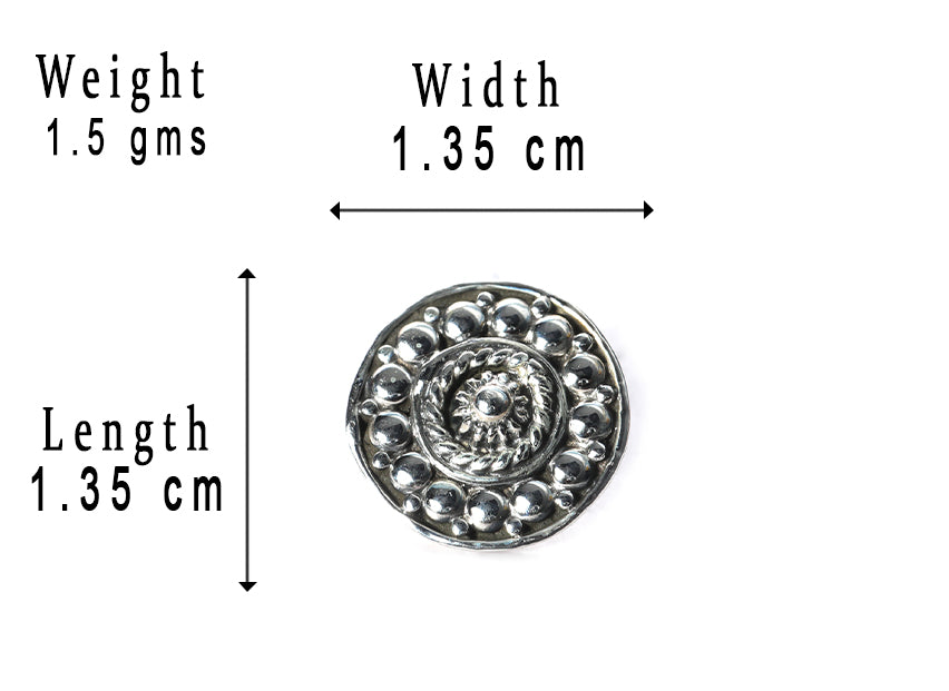 SILVER NOSE PIN WIRE NOSE PIN STERLING SILVER 925 SILVER OXIDIZED NOSE PIN FOR GIRLS AND WOMENS