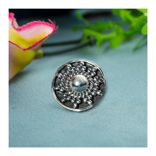 SILVER NOSE PIN WIRE NOSE PIN STERLING SILVER 925 SILVER OXIDIZED NOSE PIN FOR GIRLS AND WOMENS