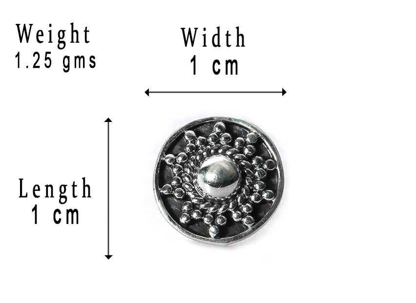 SILVER NOSE PIN WIRE NOSE PIN STERLING SILVER 925 SILVER OXIDIZED NOSE PIN FOR GIRLS AND WOMENS