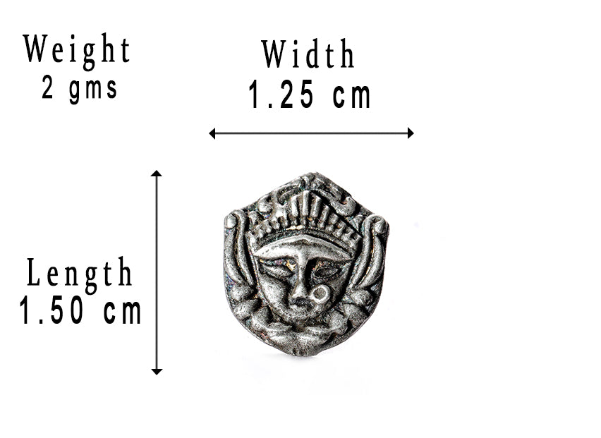 SILVER NOSE PIN KALI MATA WIRE NOSE PIN STERLING SILVER 925 SILVER OXIDIZED NOSE PIN FOR GIRLS AND WOMENS
