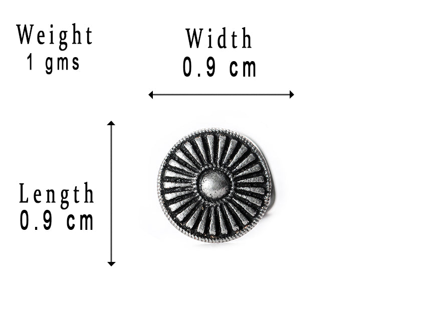 SILVER NOSE PIN WIRE NOSE PIN STERLING SILVER 925 SILVER OXIDIZED NOSE PIN FOR GIRLS AND WOMENS