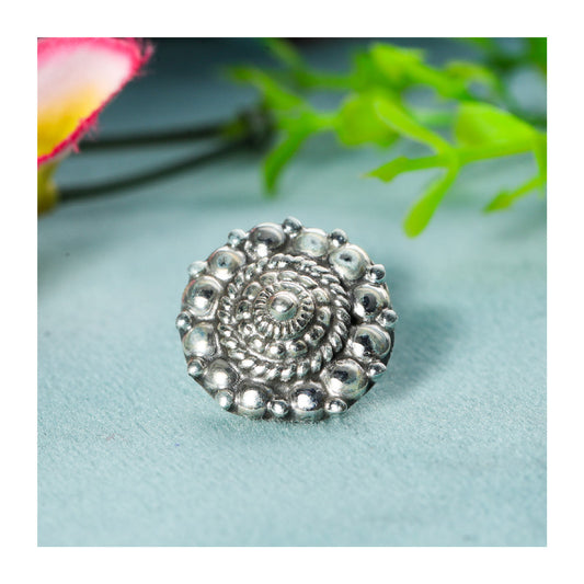 SILVER NOSE PIN WIRE NOSE PIN STERLING SILVER 925 SILVER OXIDIZED NOSE PIN FOR GIRLS AND WOMENS
