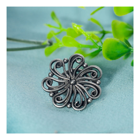 SILVER NOSE PIN WIRE NOSE PIN STERLING SILVER 925 SILVER OXIDIZED NOSE PIN FOR GIRLS AND WOMENS