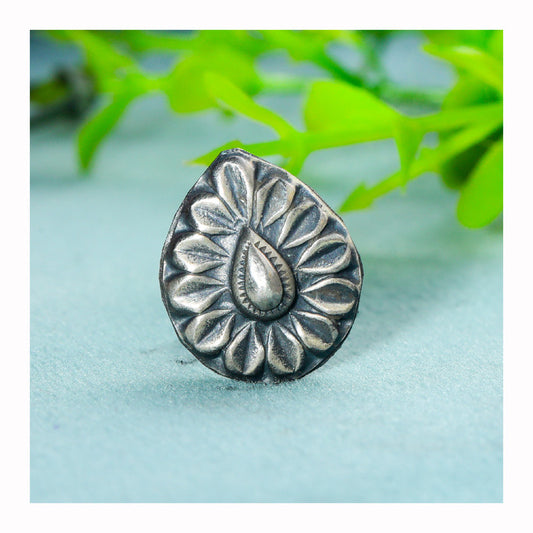 SILVER NOSE PIN WIRE NOSE PIN STERLING SILVER 925 SILVER OXIDIZED NOSE PIN FOR GIRLS AND WOMENS