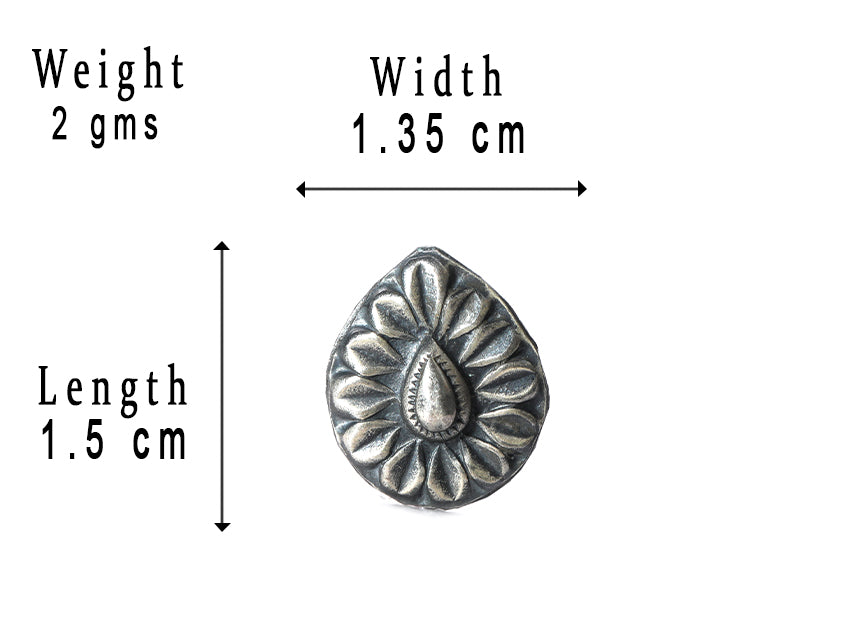 SILVER NOSE PIN WIRE NOSE PIN STERLING SILVER 925 SILVER OXIDIZED NOSE PIN FOR GIRLS AND WOMENS