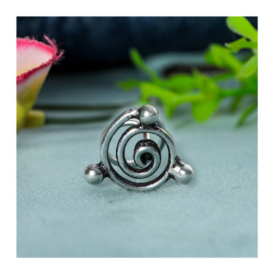 SILVER NOSE PIN WIRE NOSE PIN STERLING SILVER 925 SILVER OXIDIZED NOSE PIN FOR GIRLS AND WOMENS