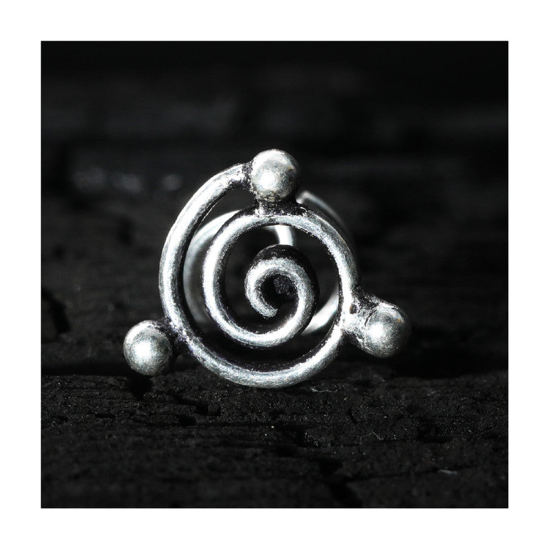 SILVER NOSE PIN WIRE NOSE PIN STERLING SILVER 925 SILVER OXIDIZED NOSE PIN FOR GIRLS AND WOMENS