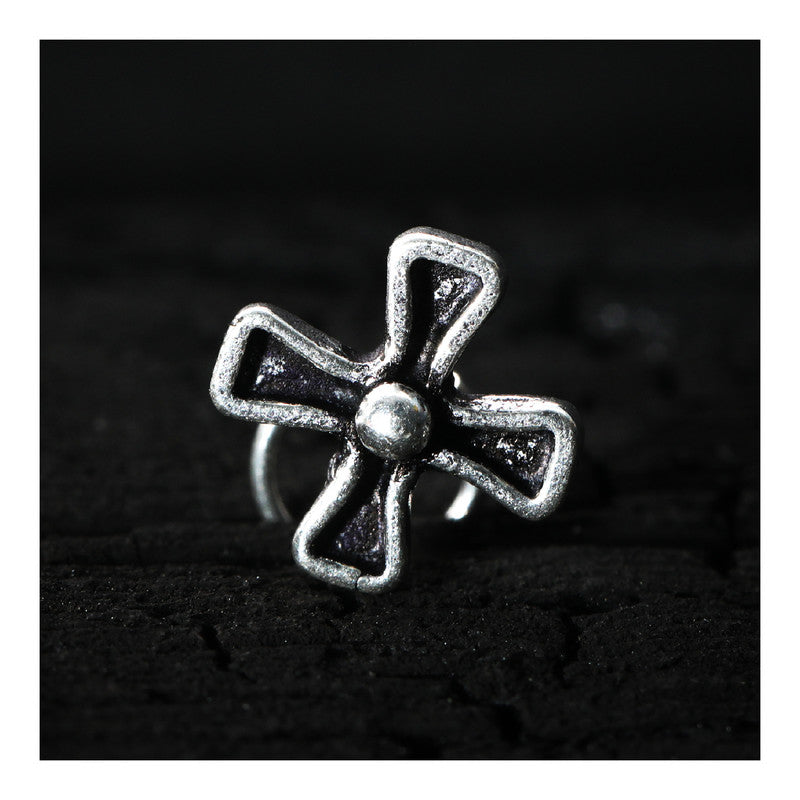 SILVER NOSE PIN WIRE NOSE PIN STERLING SILVER 925 SILVER OXIDIZED NOSE PIN FOR GIRLS AND WOMENS