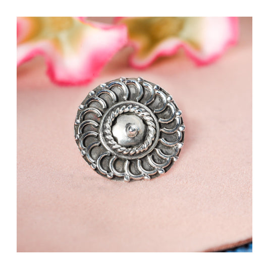 SILVER NOSE PIN WIRE NOSE PIN STERLING SILVER 925 SILVER OXIDIZED NOSE PIN FOR GIRLS AND WOMENS