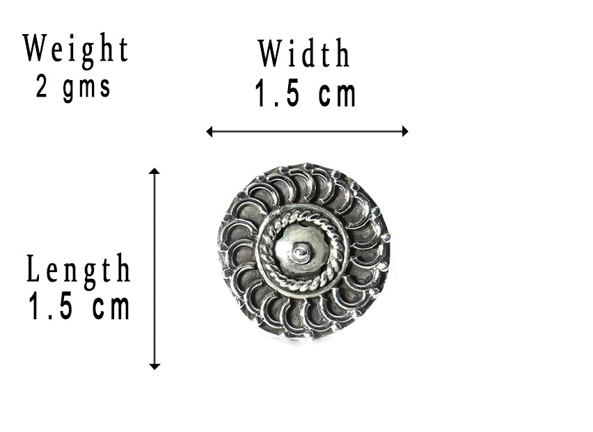 SILVER NOSE PIN WIRE NOSE PIN STERLING SILVER 925 SILVER OXIDIZED NOSE PIN FOR GIRLS AND WOMENS