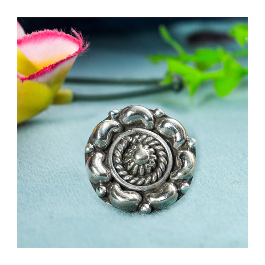 SILVER NOSE PIN WIRE NOSE PIN STERLING SILVER 925 SILVER OXIDIZED NOSE PIN FOR GIRLS AND WOMENS