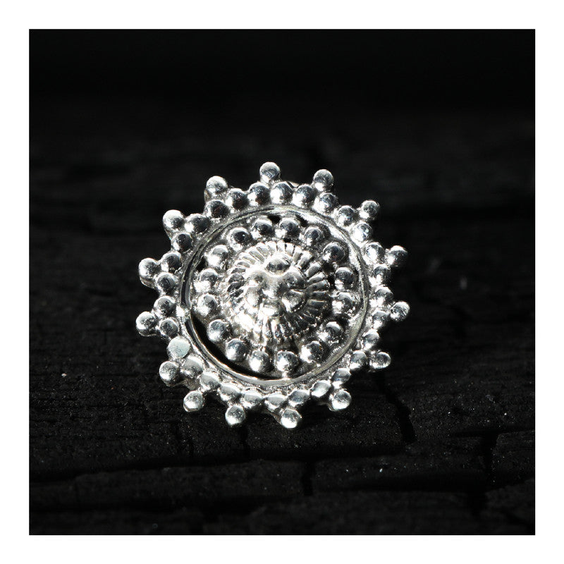 SILVER NOSE PIN WIRE NOSE PIN STERLING SILVER 925 SILVER OXIDIZED NOSE PIN FOR GIRLS AND WOMENS