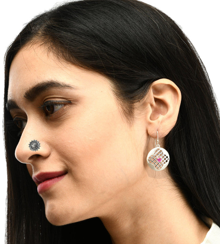 SILVER NOSE PIN WIRE NOSE PIN STERLING SILVER 925 SILVER OXIDIZED NOSE PIN FOR GIRLS AND WOMENS
