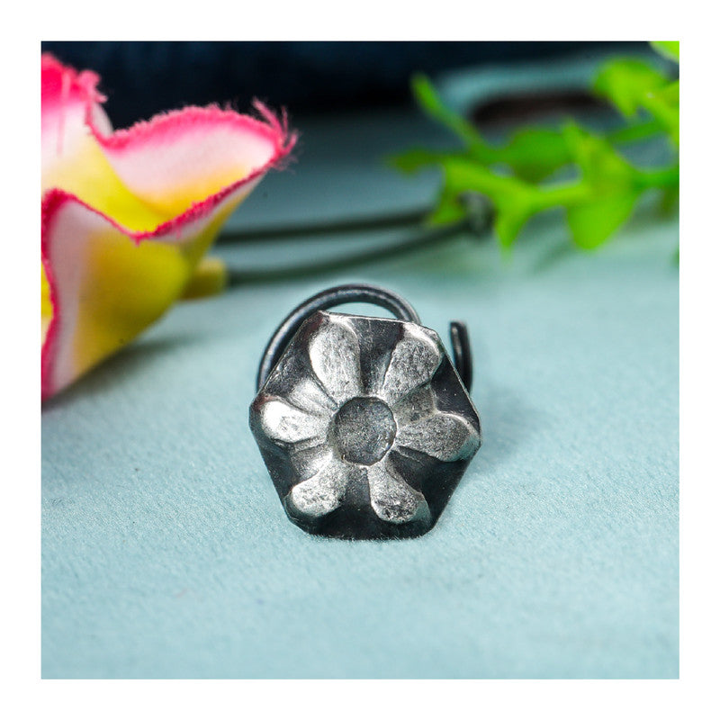 SILVER NOSE PIN WIRE NOSE PIN STERLING SILVER 925 SILVER OXIDIZED NOSE PIN FOR GIRLS AND WOMENS