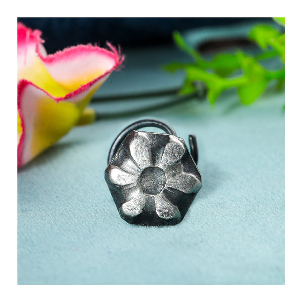 SILVER NOSE PIN WIRE NOSE PIN STERLING SILVER 925 SILVER OXIDIZED NOSE PIN FOR GIRLS AND WOMENS