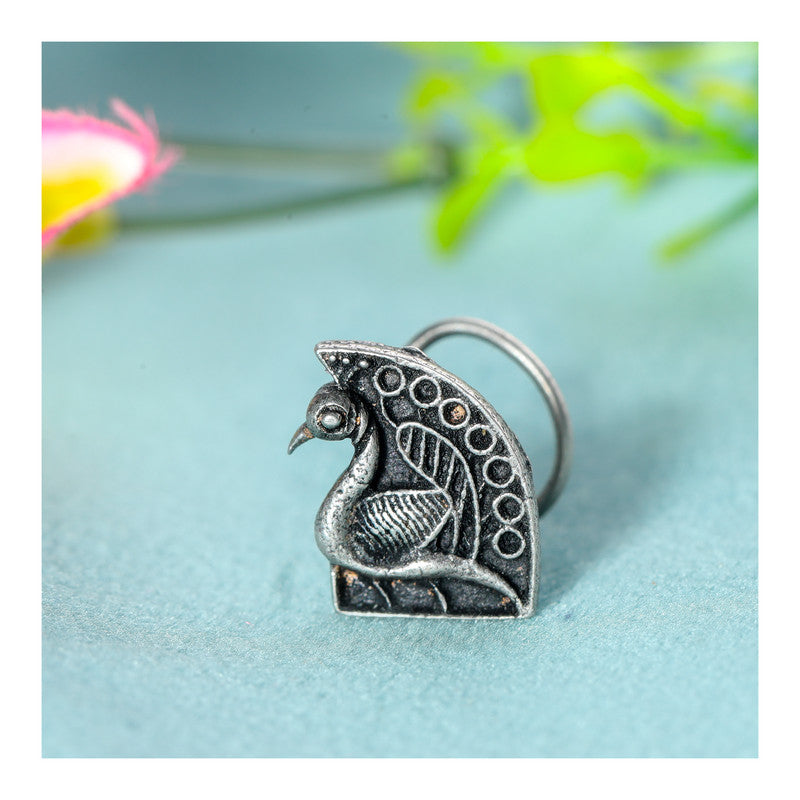 SILVER NOSE PIN WIRE NOSE PIN STERLING SILVER 925 SILVER OXIDIZED NOSE PIN FOR GIRLS AND WOMENS