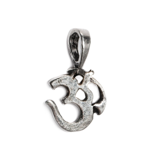 JSAJ Silver 925 Sterling Silver OM PENDENT LOCKET OM IN SMALL SIZE UNISEX PENDENT For Good Health and Wealth