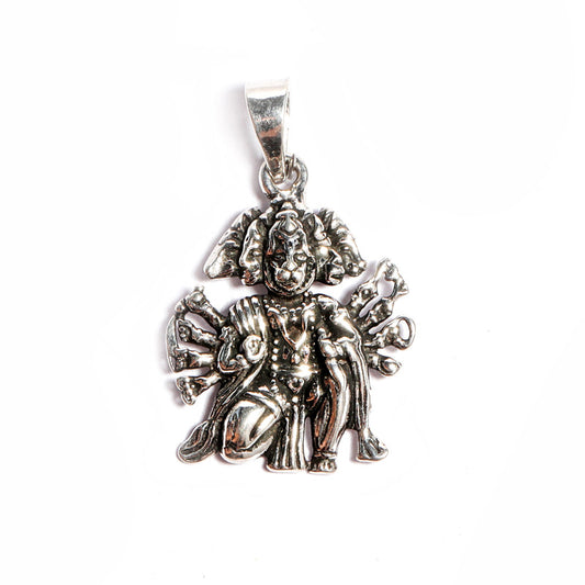 JSAJ Silver 925 Sterling Silver GOD PENDENT LOCKET PANCH MUKHI HANUMAN JI PENDANT IN MEDIUM SIZE UNISEX PENDENT