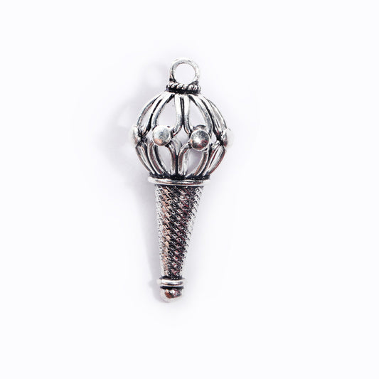 JSAJ Silver 925 Sterling Silver GOD PENDENT LOCKET LORD HANUMAN JI GADA IN UNIQUE STYLE IN BIG SIZE UNISEX PENDENT