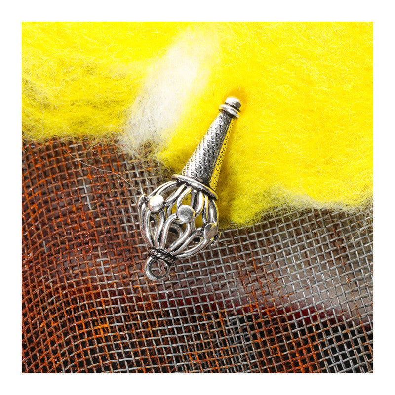 JSAJ Silver 925 Sterling Silver GOD PENDENT LOCKET LORD HANUMAN JI GADA IN UNIQUE STYLE IN BIG SIZE UNISEX PENDENT