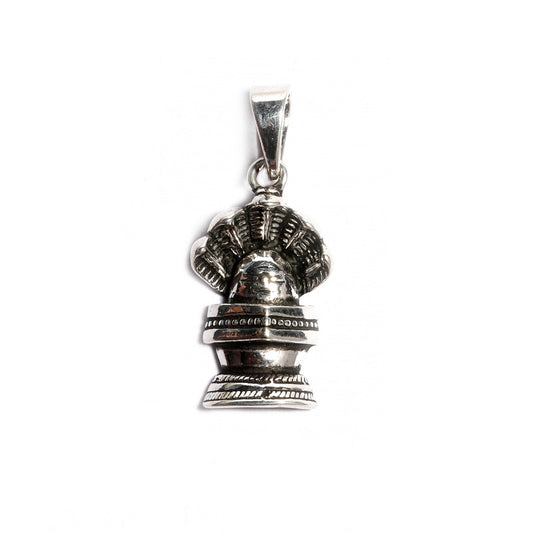 JSAJ Silver 925 Sterling Silver GOD PENDENT LOCKET LORD SHIVJI SHIV LING IN SMALL SIZE UNISEX PENDENT