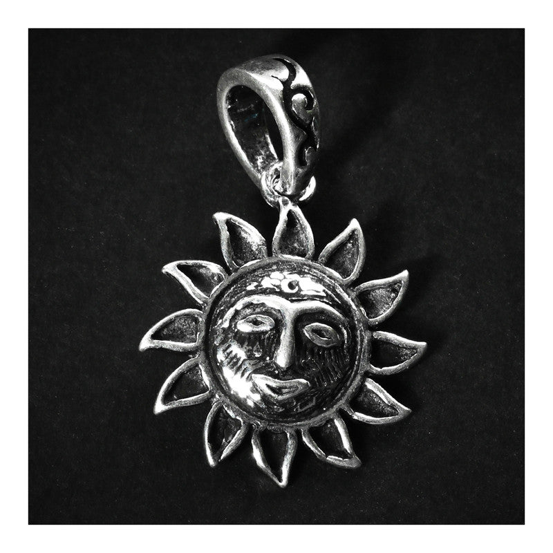 JSAJ Silver 925 Sterling Silver GOD PENDENT LOCKET SURAJ IN SMALL SIZE UNISEX PENDENT