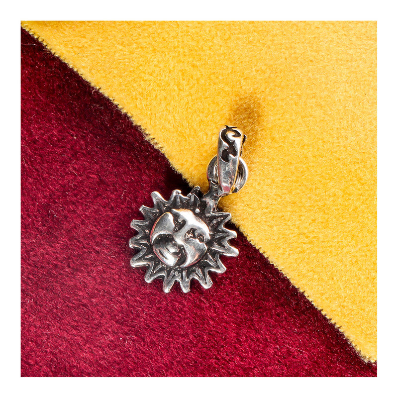 JSAJ Silver 925 Sterling Silver GOD PENDENT LOCKET SURAJ IN SMALL SIZE UNISEX PENDENT