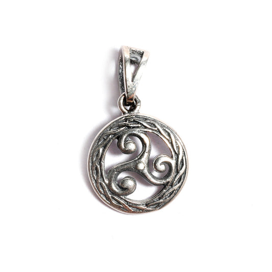JSAJ Silver 925 Sterling Silver JAALI N BOX CIRLCE PENDENT IN SMALL SIZE UNISEX PENDENT