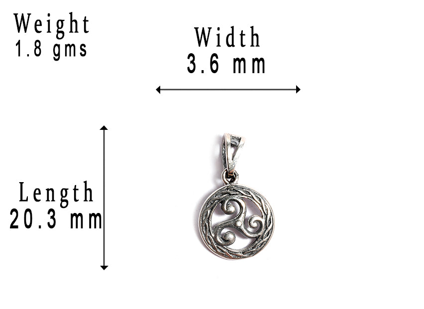 JSAJ Silver 925 Sterling Silver JAALI N BOX CIRLCE PENDENT IN SMALL SIZE UNISEX PENDENT