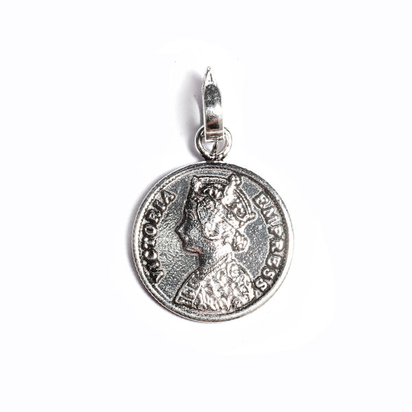 JSAJ Silver 925 Sterling Silver VICTORIA EMPRESS IN SMALL SIZE UNISEX PENDENT