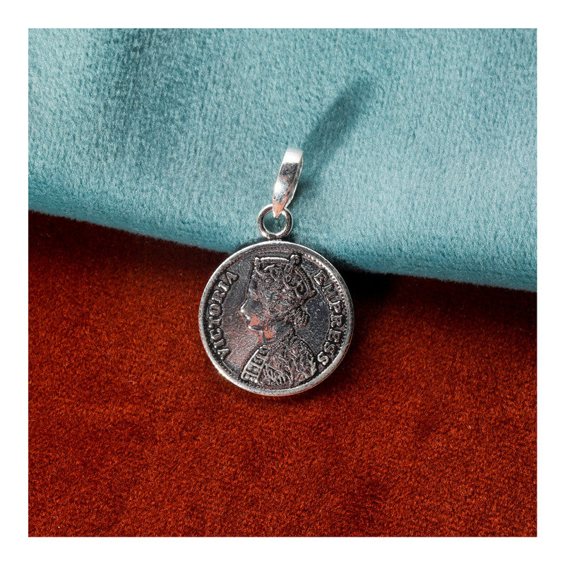 JSAJ Silver 925 Sterling Silver VICTORIA EMPRESS IN SMALL SIZE UNISEX PENDENT