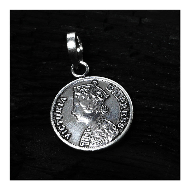 JSAJ Silver 925 Sterling Silver VICTORIA EMPRESS IN SMALL SIZE UNISEX PENDENT