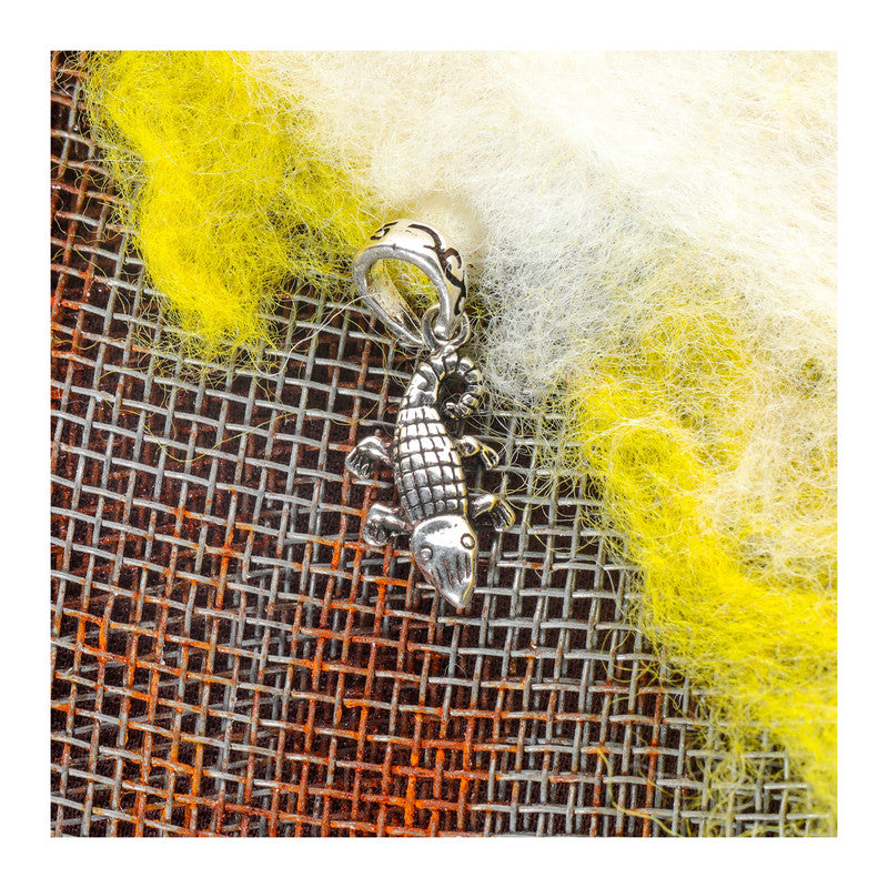 JSAJ Silver 925 Sterling Silver ANIMAL PENDANT CROCODILE MAGARMACH IN SMALL SIZE UNISEX PENDENT