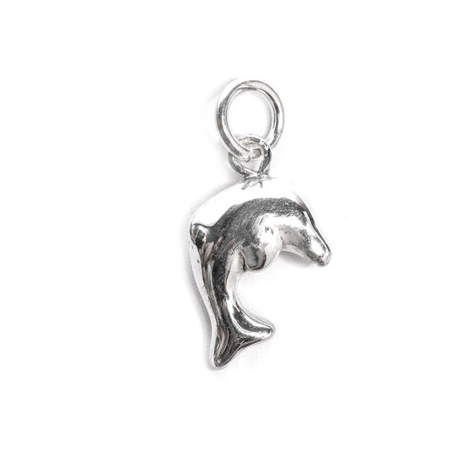 JSAJ Silver 925 Sterling Silver ANIMAL PENDANT DOLPHIN IN SMALL SIZE UNISEX PENDENT