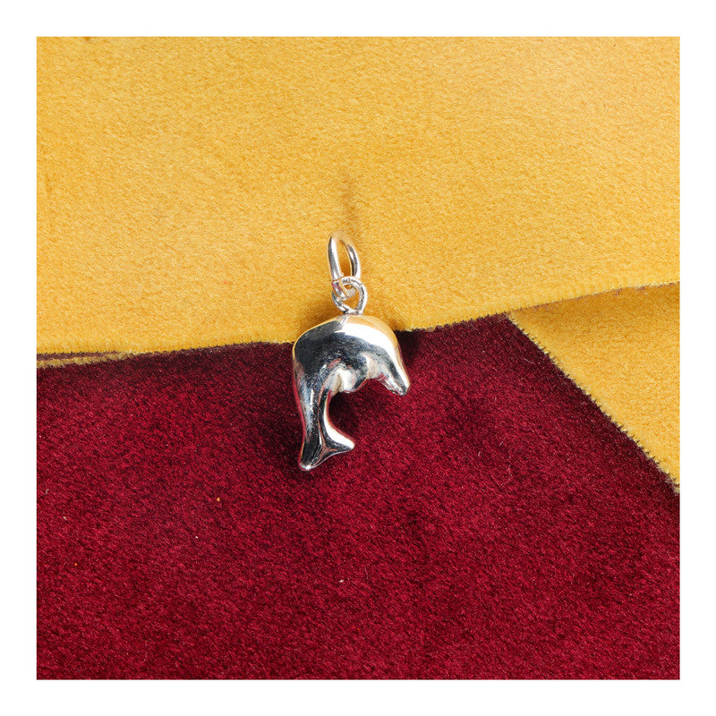 JSAJ Silver 925 Sterling Silver ANIMAL PENDANT DOLPHIN IN SMALL SIZE UNISEX PENDENT