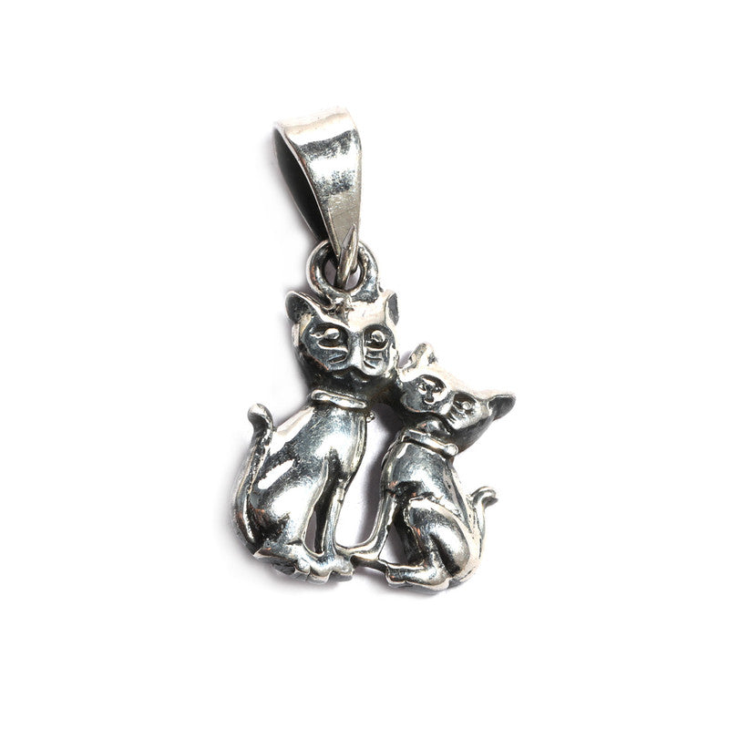 JSAJ Silver 925 Sterling Silver ANIMAL PENDANT CAT BILLI IN SMALL SIZE UNISEX PENDENT