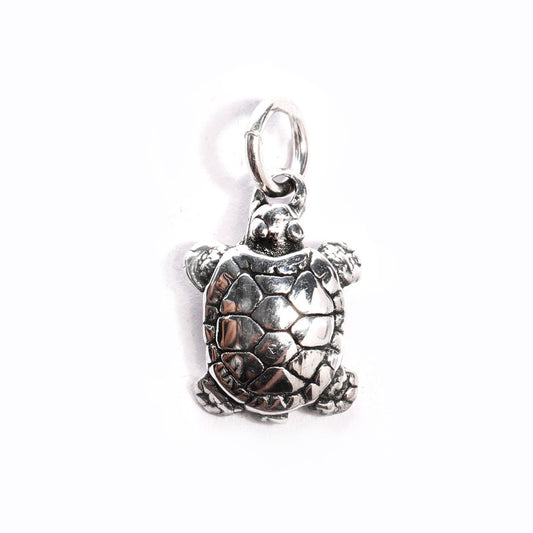 JSAJ Silver 925 Sterling Silver ANIMAL PENDANT TORTOISE KACHHUA IN SMALL SIZE UNISEX PENDENT