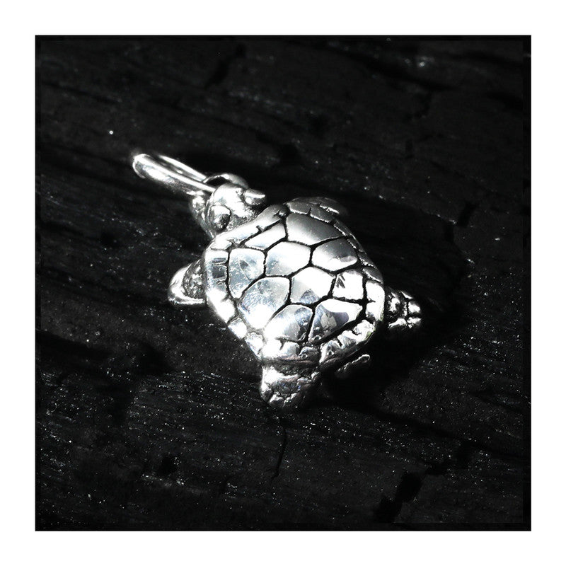 JSAJ Silver 925 Sterling Silver ANIMAL PENDANT TORTOISE KACHHUA IN SMALL SIZE UNISEX PENDENT