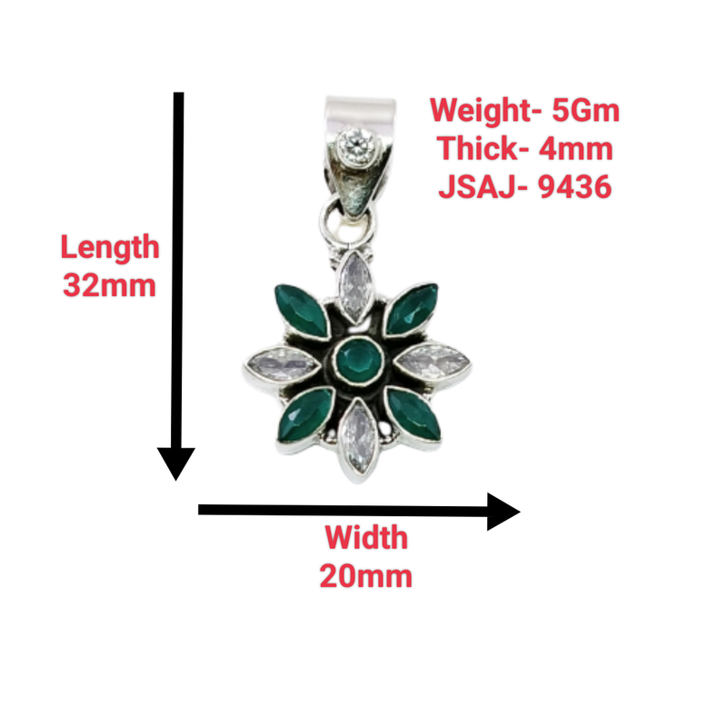 Green Onyx With Zirconia