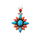 9441 Orange With Turquoise