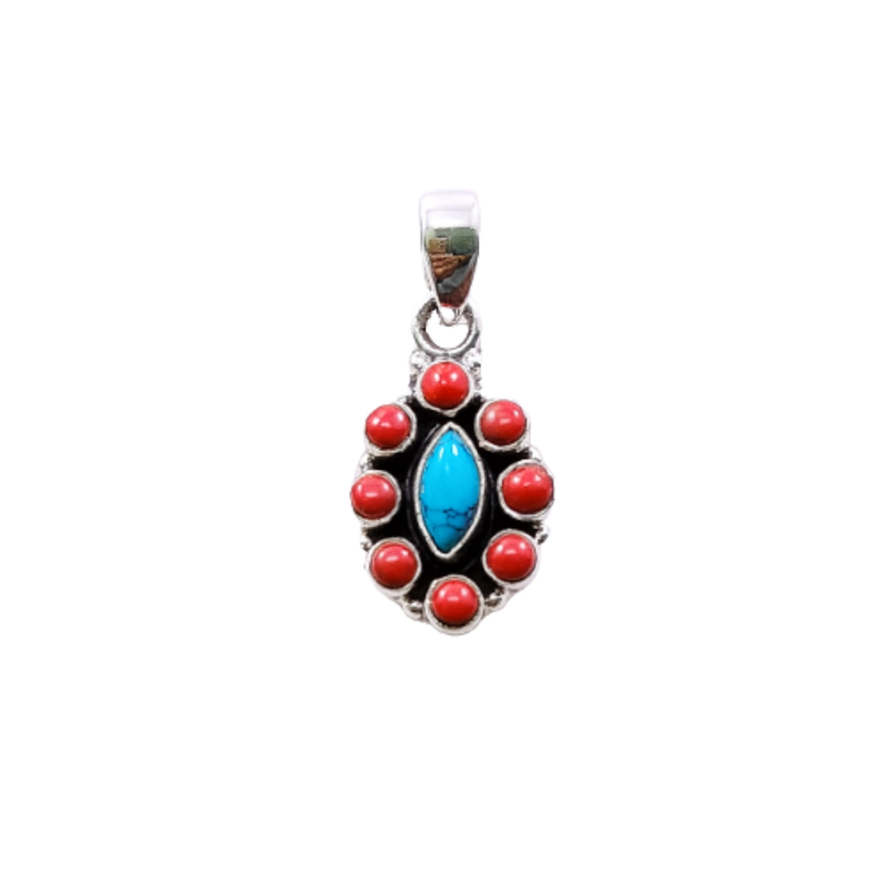 9451 Orange+Turquoise