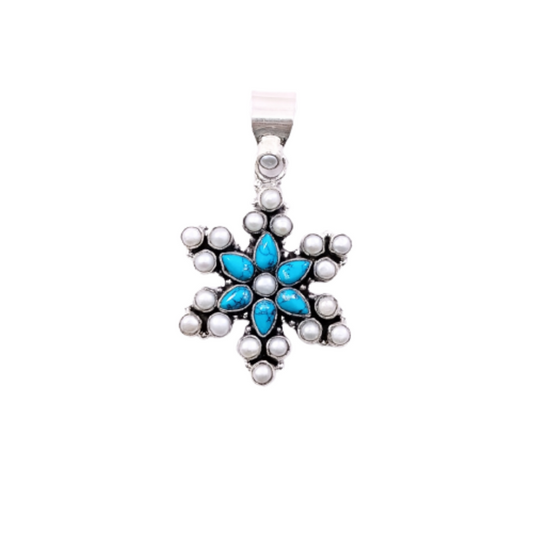 9472 Pearl With Turquoise