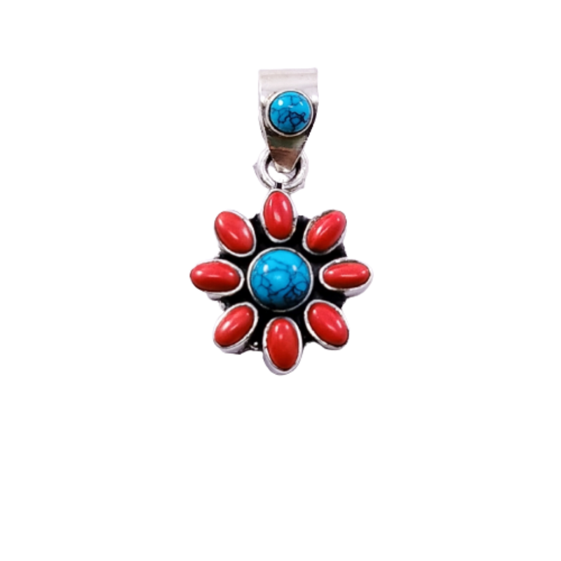 9489 Turquoise With Orange