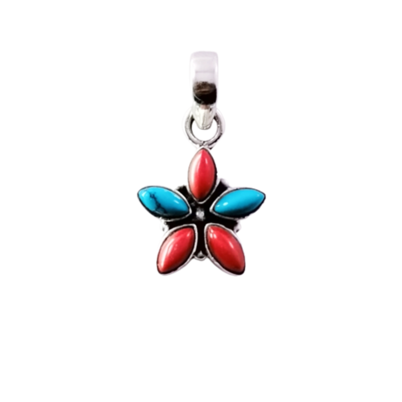 9502 Turquoise With Coral
